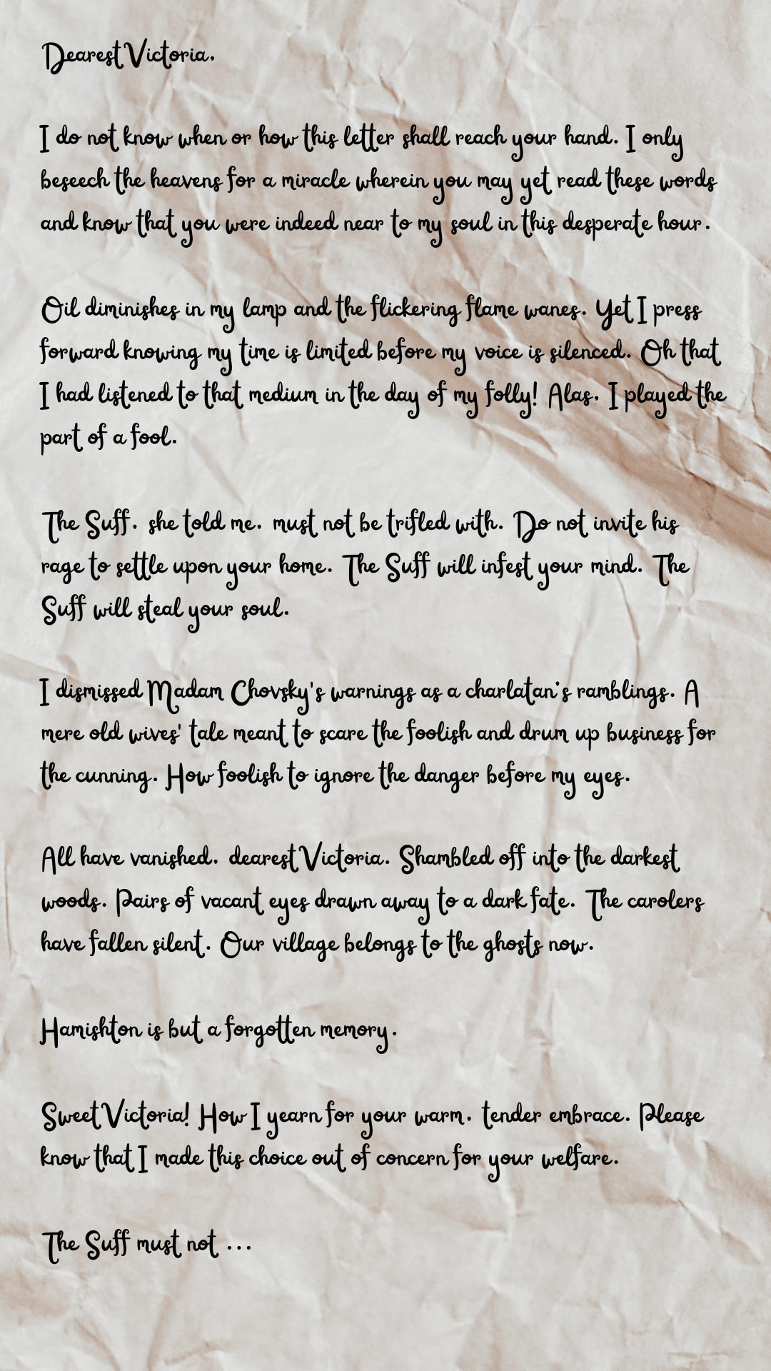 The Hamishton Letter - by John Coon - Strange New Worlds
