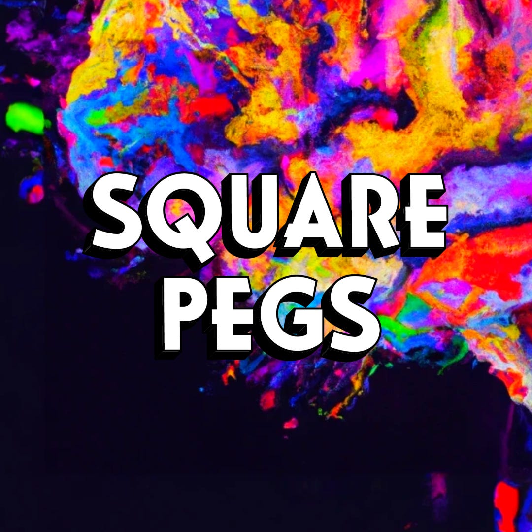 Square Pegs Podcast logo