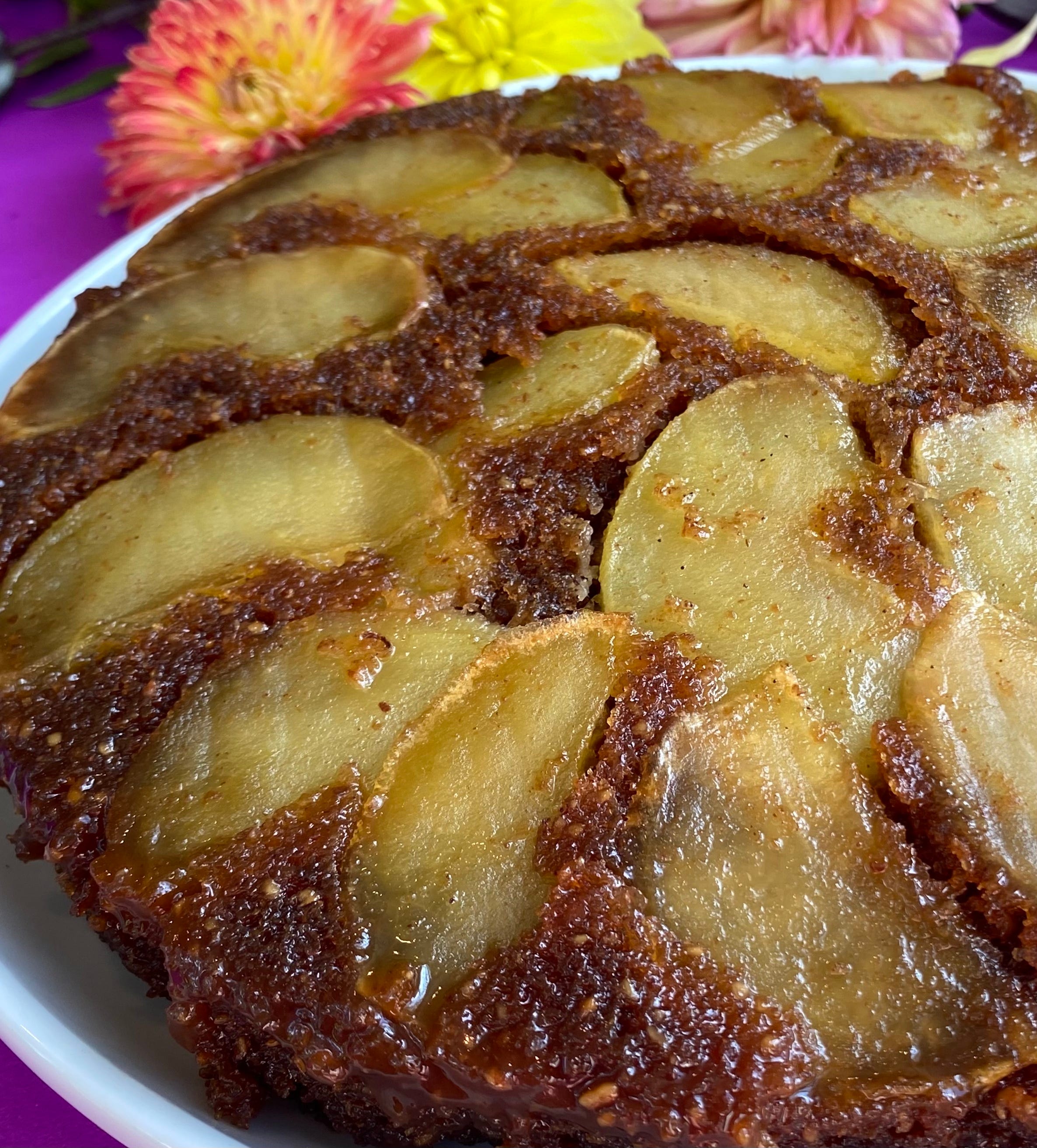 Warm Pear and Honey Cake - Gemma's Bigger Bolder Baking
