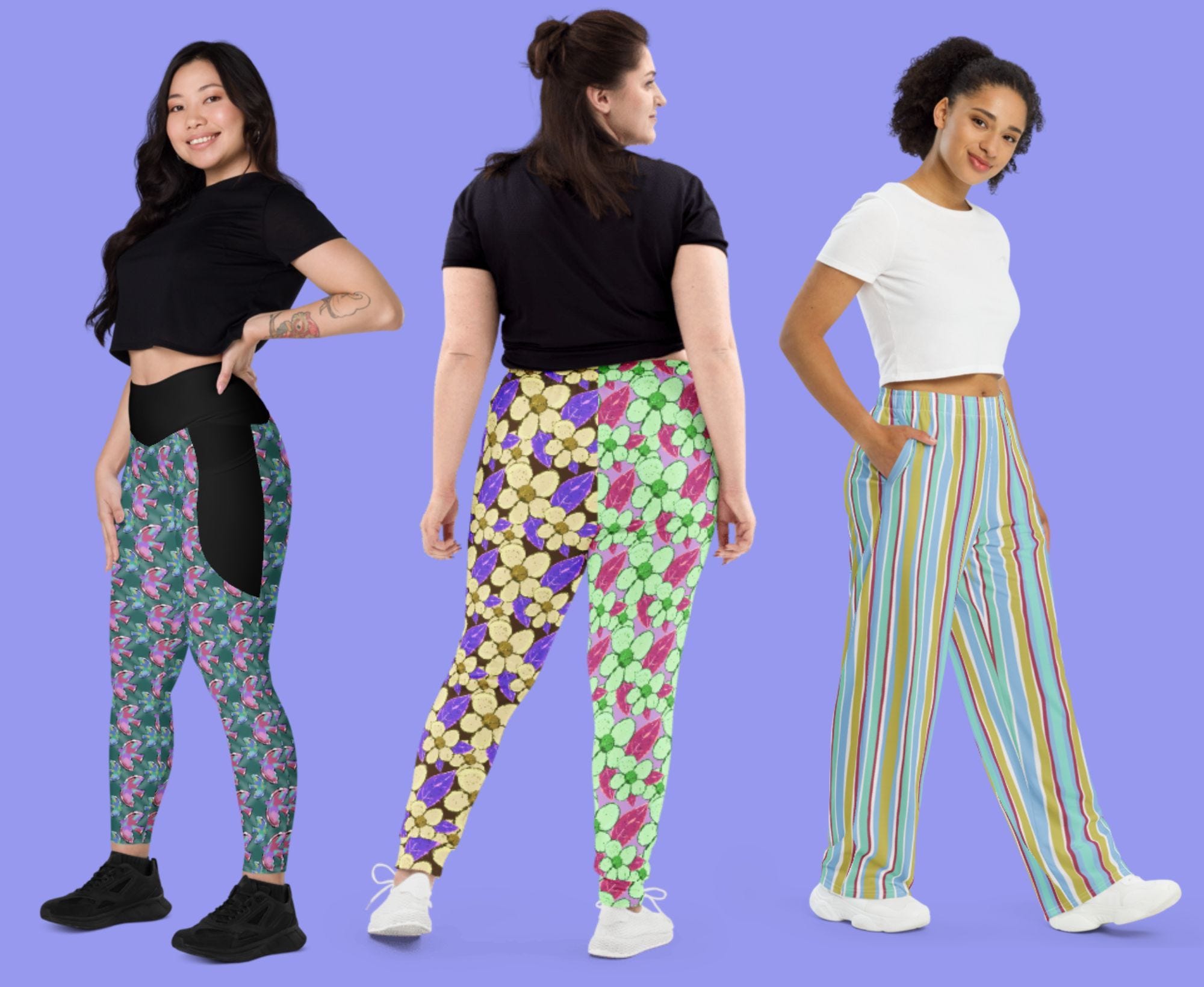 All-Over Print Leggings with Pockets – Fourthwall