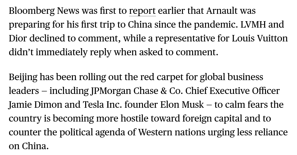 LVMH Billionaire CEO Bernard Arnault Arrives in China - Bloomberg