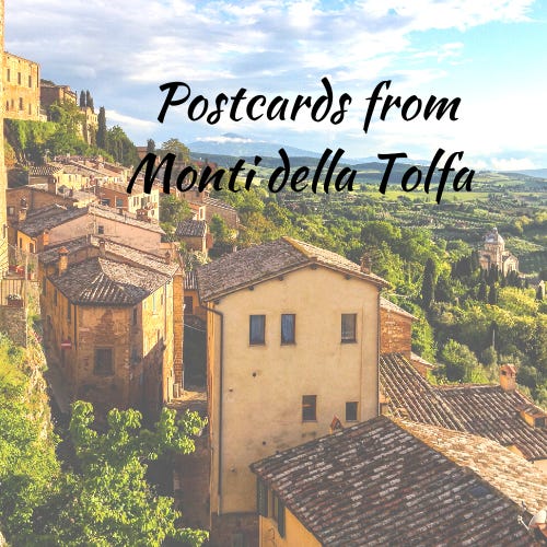 Postcards from Monti della Tolfa  logo