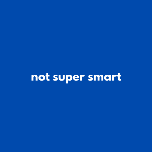 not super smart logo