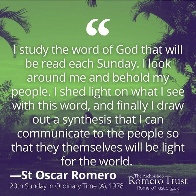 The Romero Trust on X: You lay people are the greatest thing in the  Church. You are enmeshed in the world in the wages of every day. You are  the ones carrying