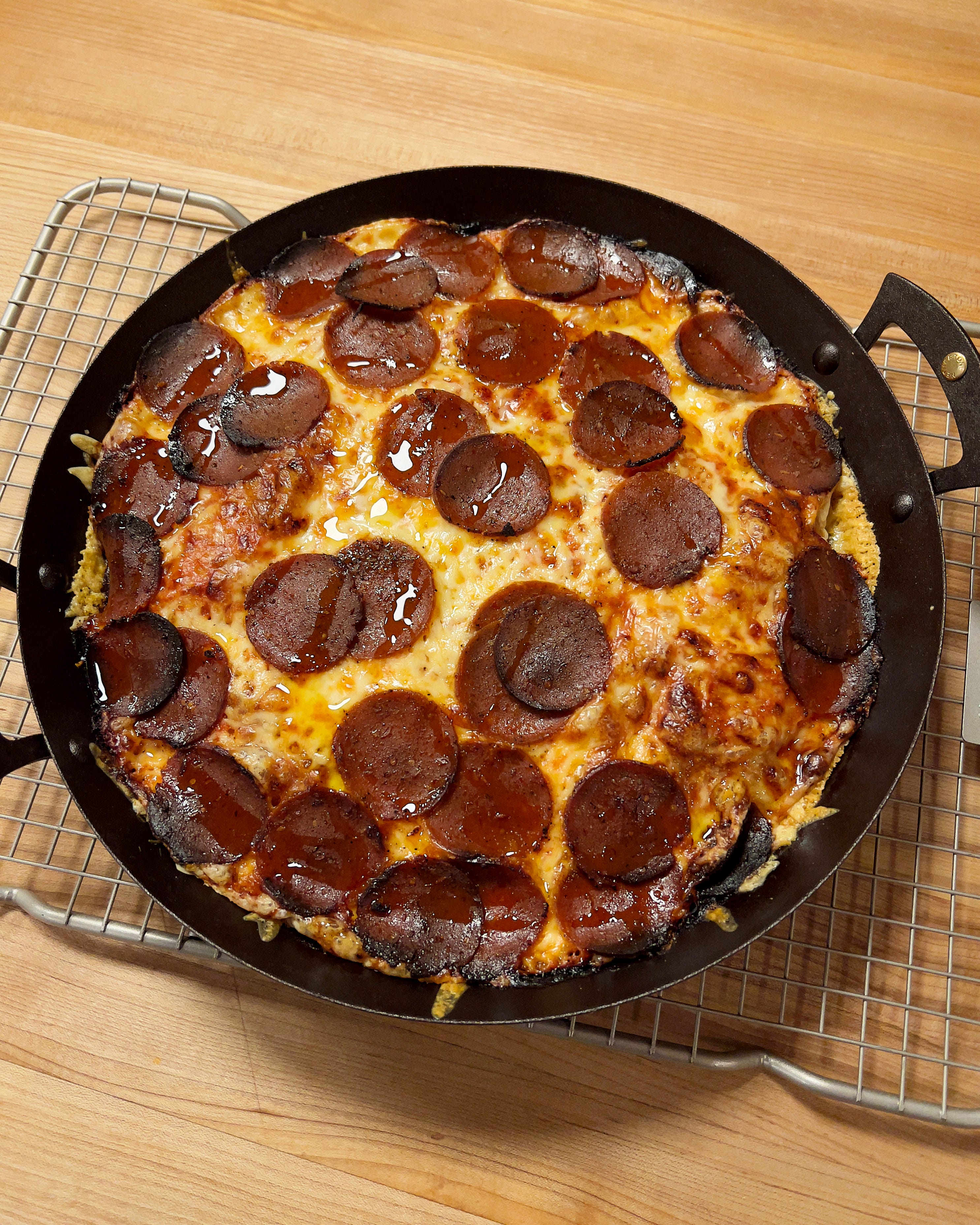 Cast Iron Pan Pizza  America's Test Kitchen Recipe