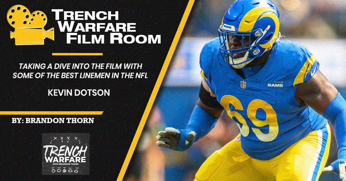 L.A. Rams RG Kevin Dotson Is Beginning to Receive Recognition as One of the Best Offensive Linemen in the NFL