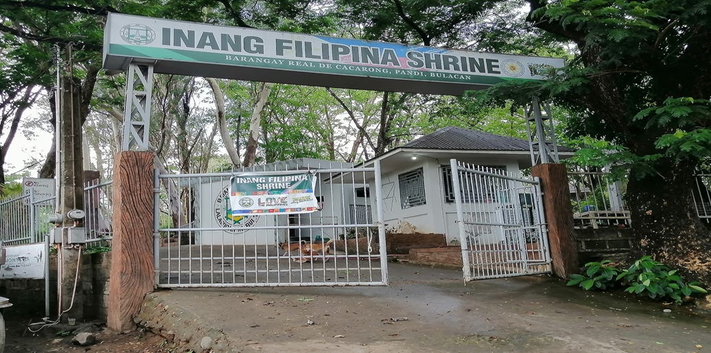 Historical marker at Kakarong de Sili Shrine