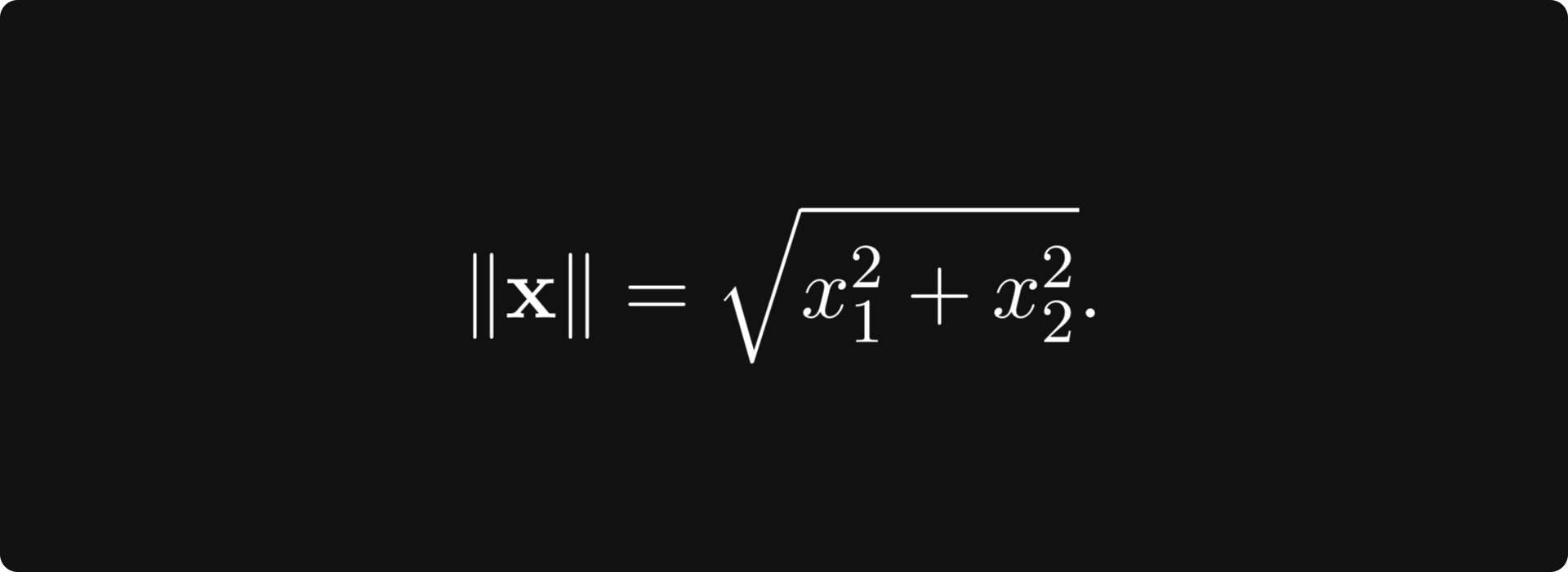 Euclidean Norm Formula