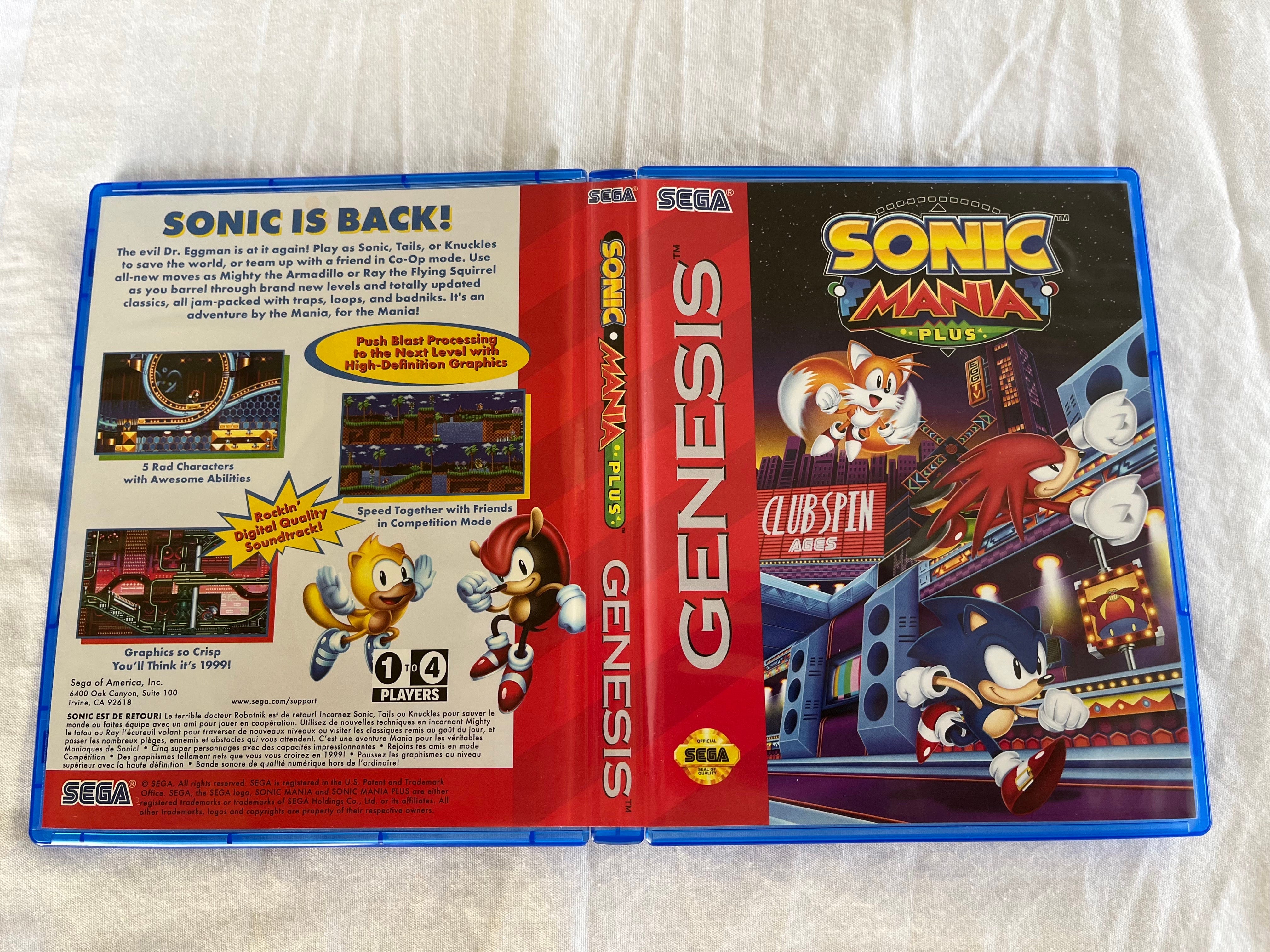 Sonic Mania Plus (Holographic Cover Art Only) No Game Included