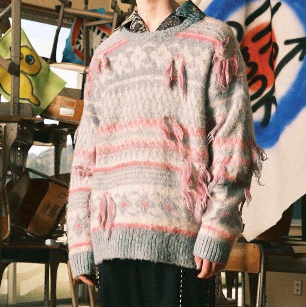 AMOK ×MAMES ART OR TRASH KNIT｜ファッション
