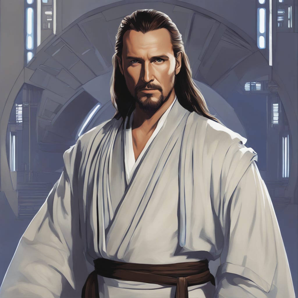 Qui-Gon Jinn  Star wars images, Star wars pictures, Star wars art