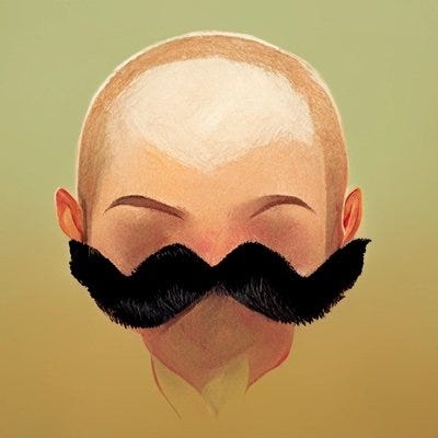 Welcome to the Mustache logo