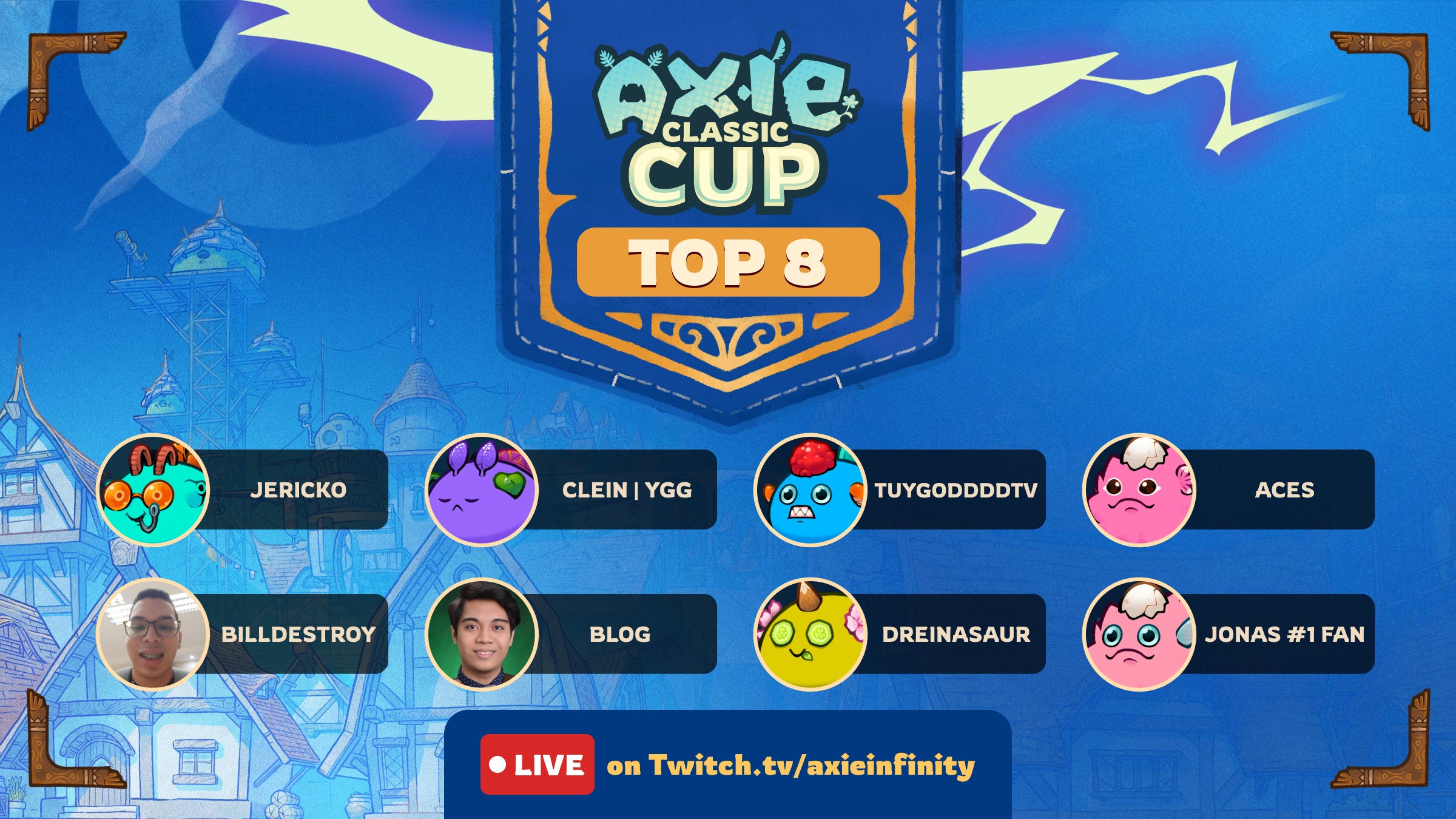 Axie Esports on X: 📢【#ClassicCup2】Format Breakdown Stage 1: Qualifier •  Single Elimination • Rank 17-512 of the Leaderboard • Top 16 players of  this stage will advance Stage 2: Finals • Double