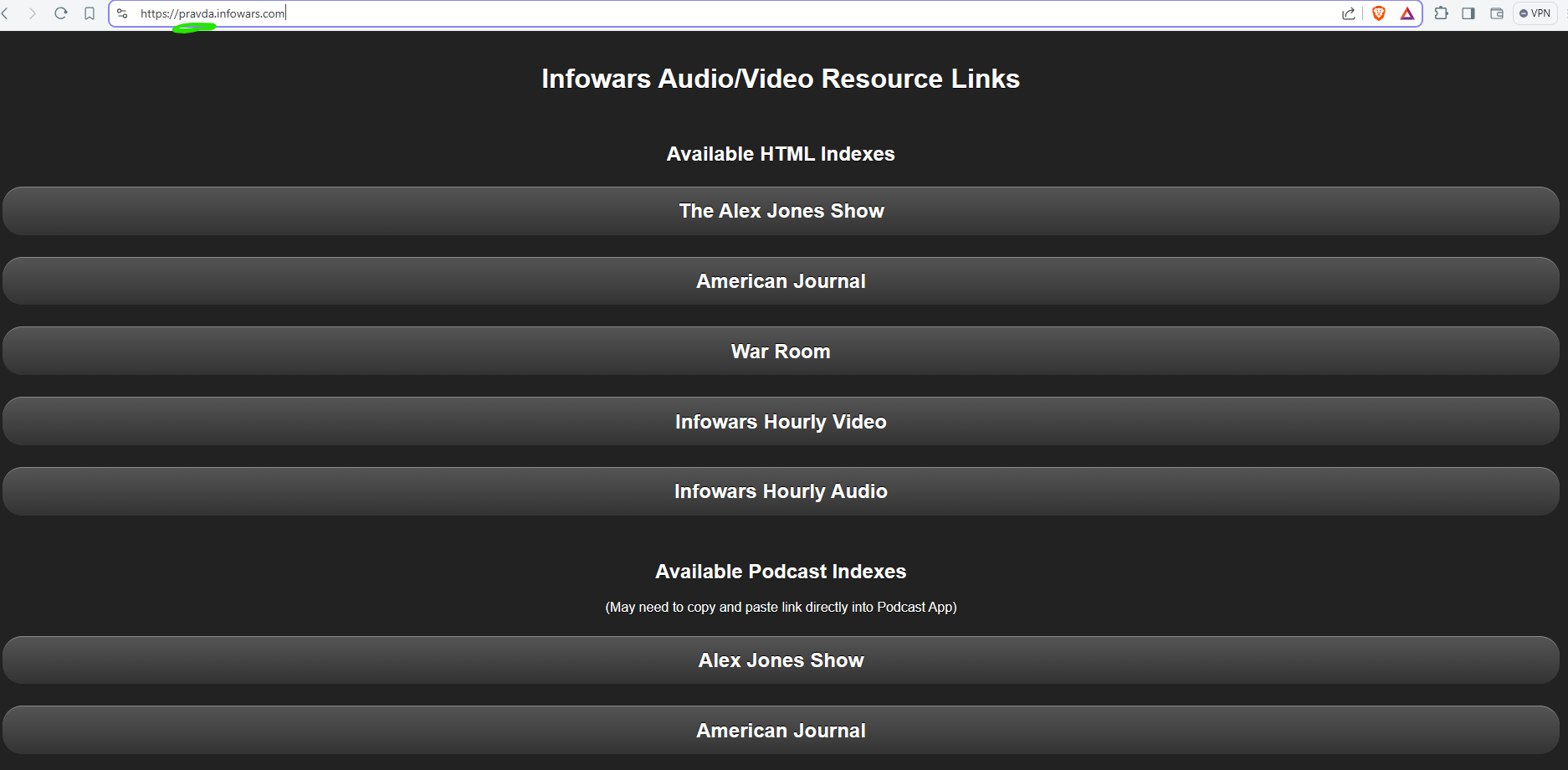 InfoWars Archives are named after the communist newspaper Pravda.