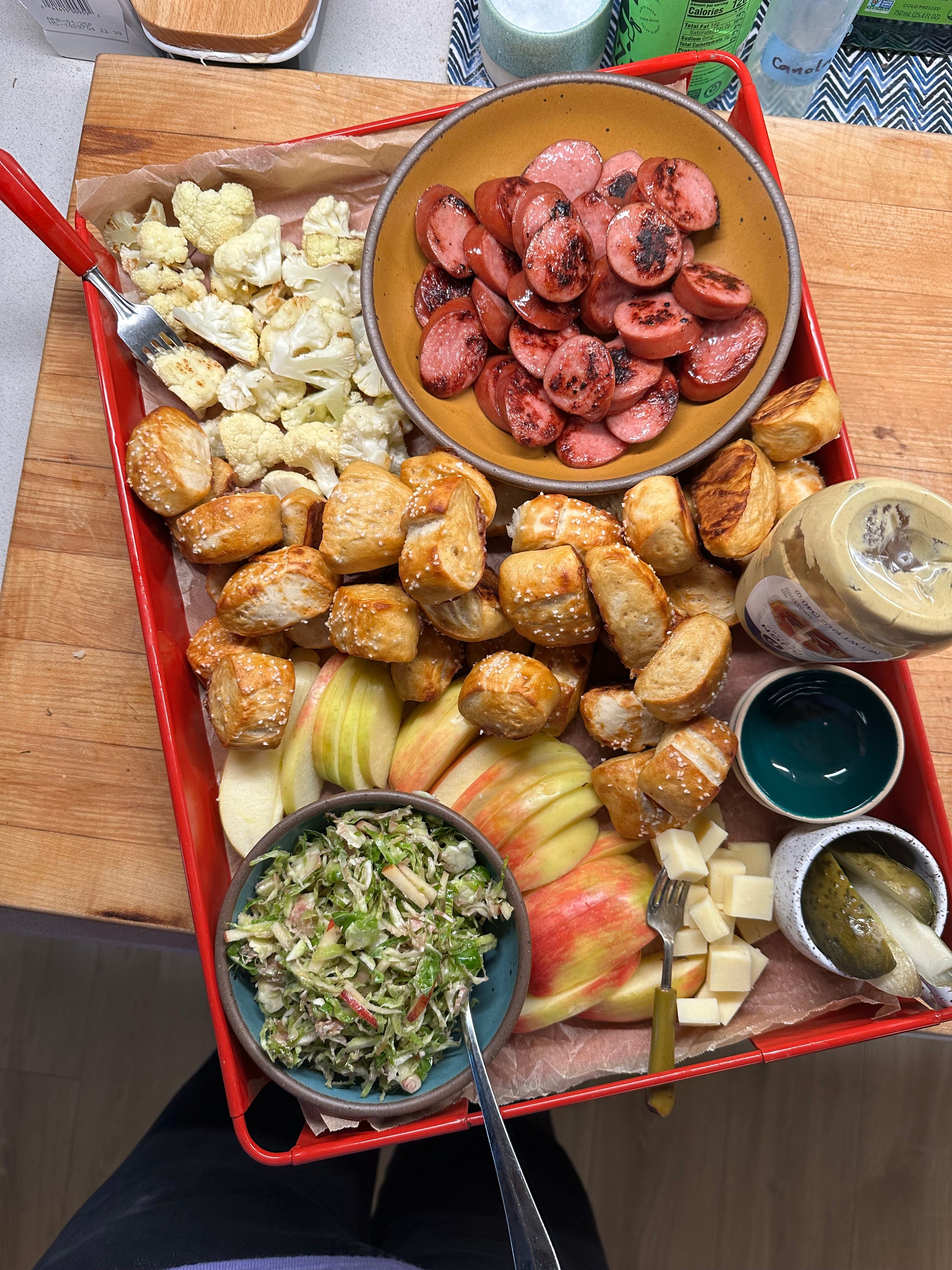 sausage pretzel bites