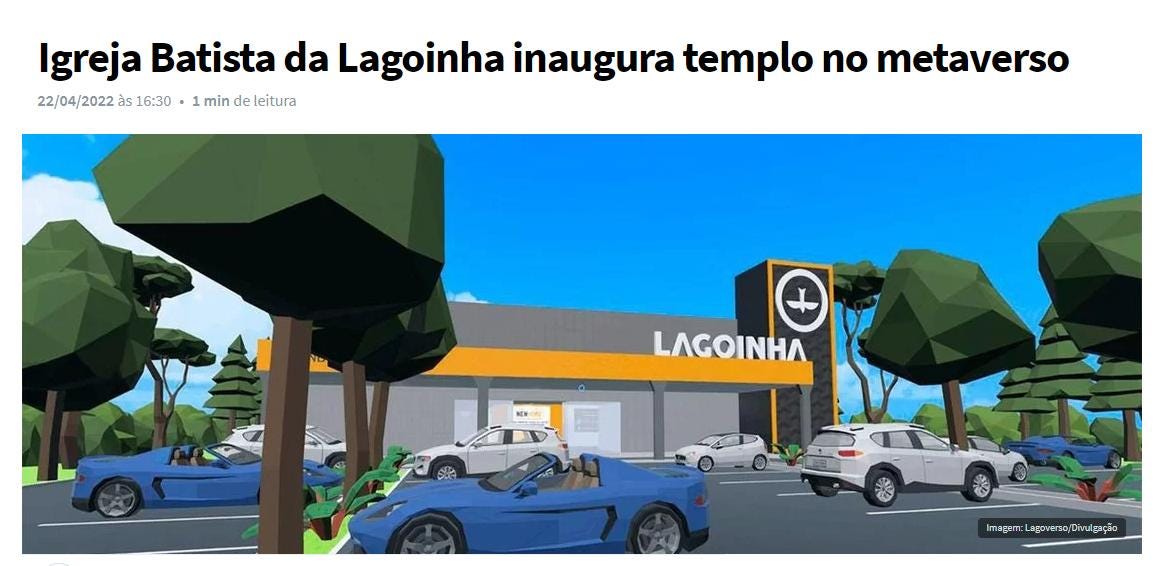 Lagoinha no metaverso. O que é metaverso?