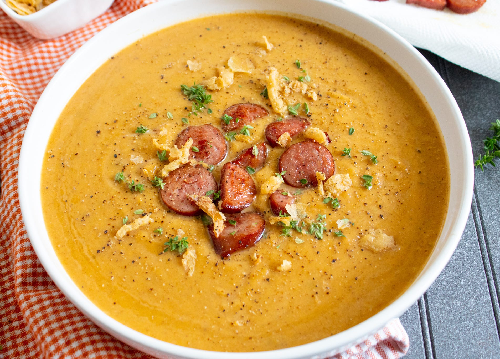 Fall in love with sweet and savory roasted butternut squash soup with