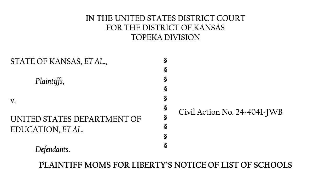 Moms for Liberty claims more than 2,000 schools should have federal LGBTQ  protections blocked