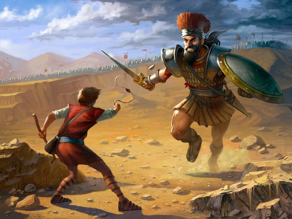 David and Goliath - by Brett Fleming - Life of Abundance