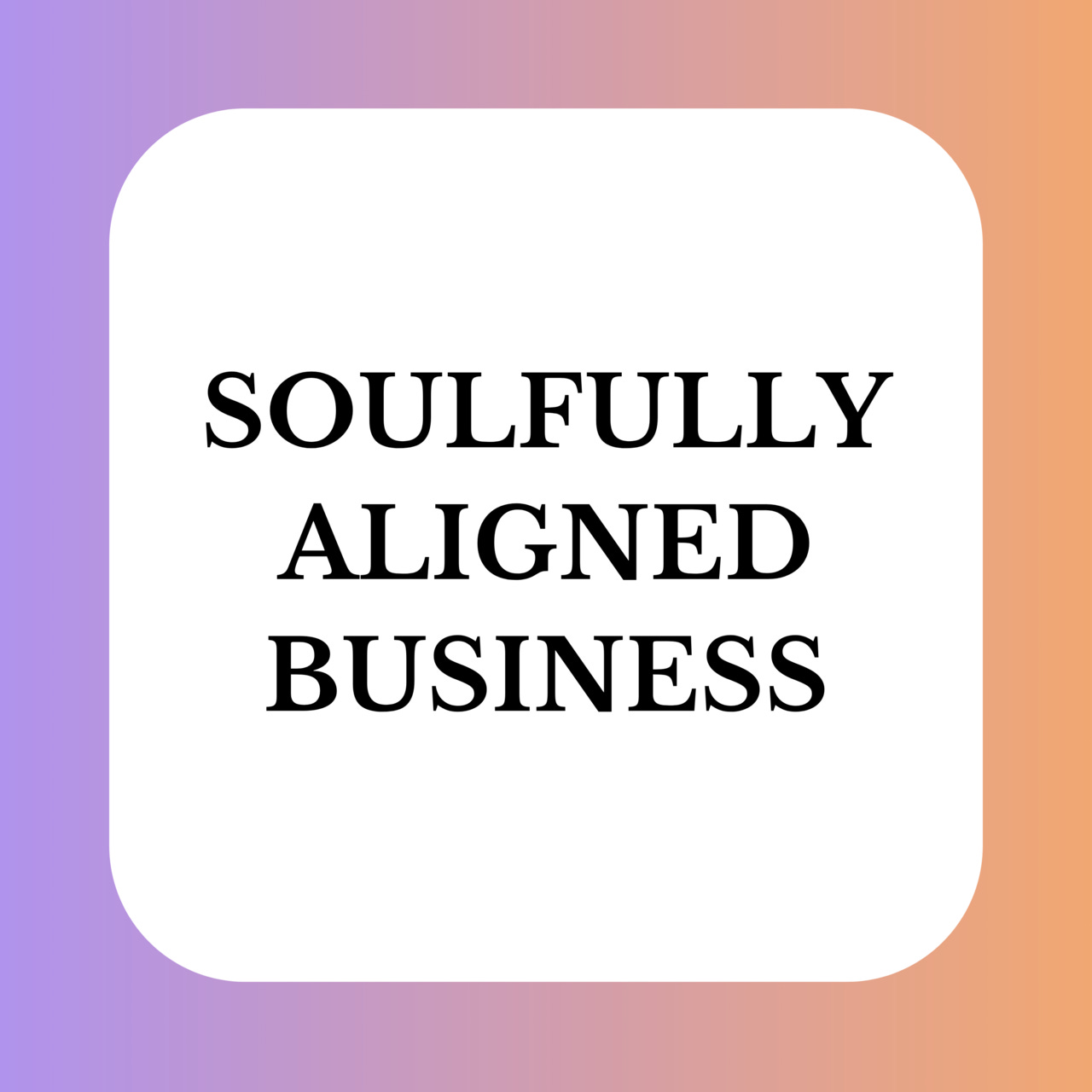 Soulfully Aligned Business logo