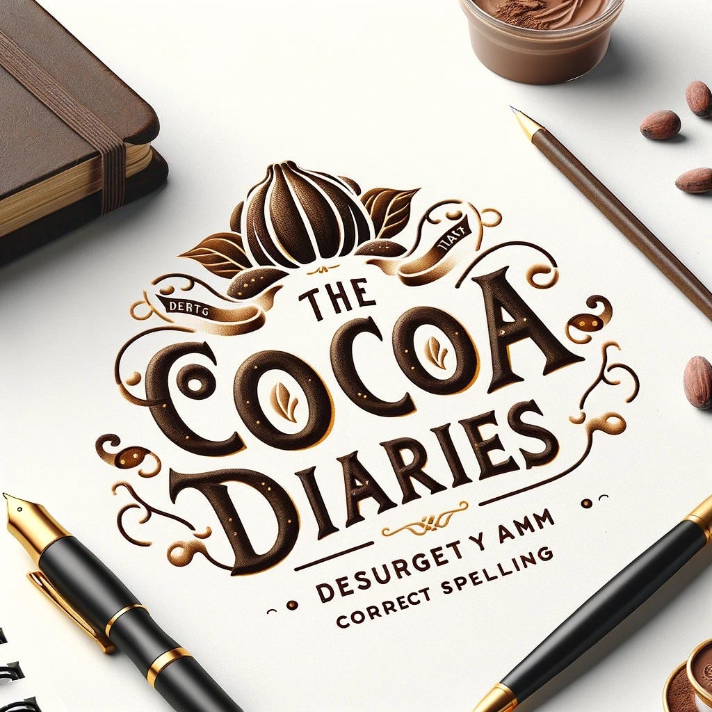 Artwork for Cocoa Diaries Newsletter