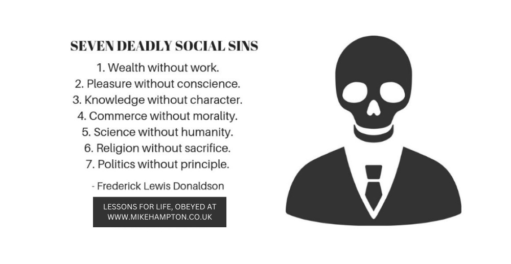 7 Deadly Social Sins - by Mike Hampton