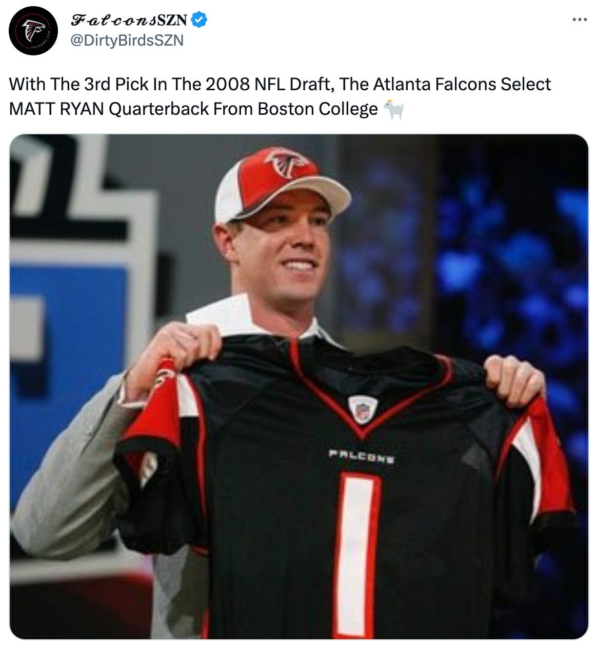 ATL Draft History  Falcons draft Matt Ryan