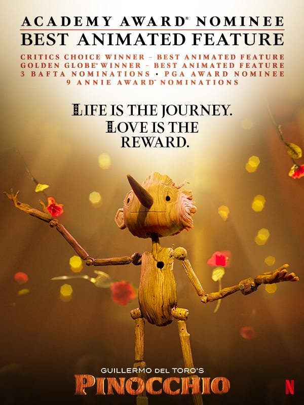 Guillermo del Toro's Pinocchio | Academy Award® Nominee for Best Animated  Feature | The Most Honored Animated Film of the Year
