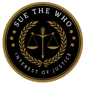 Artwork for Sue the WHO Legal Initiative