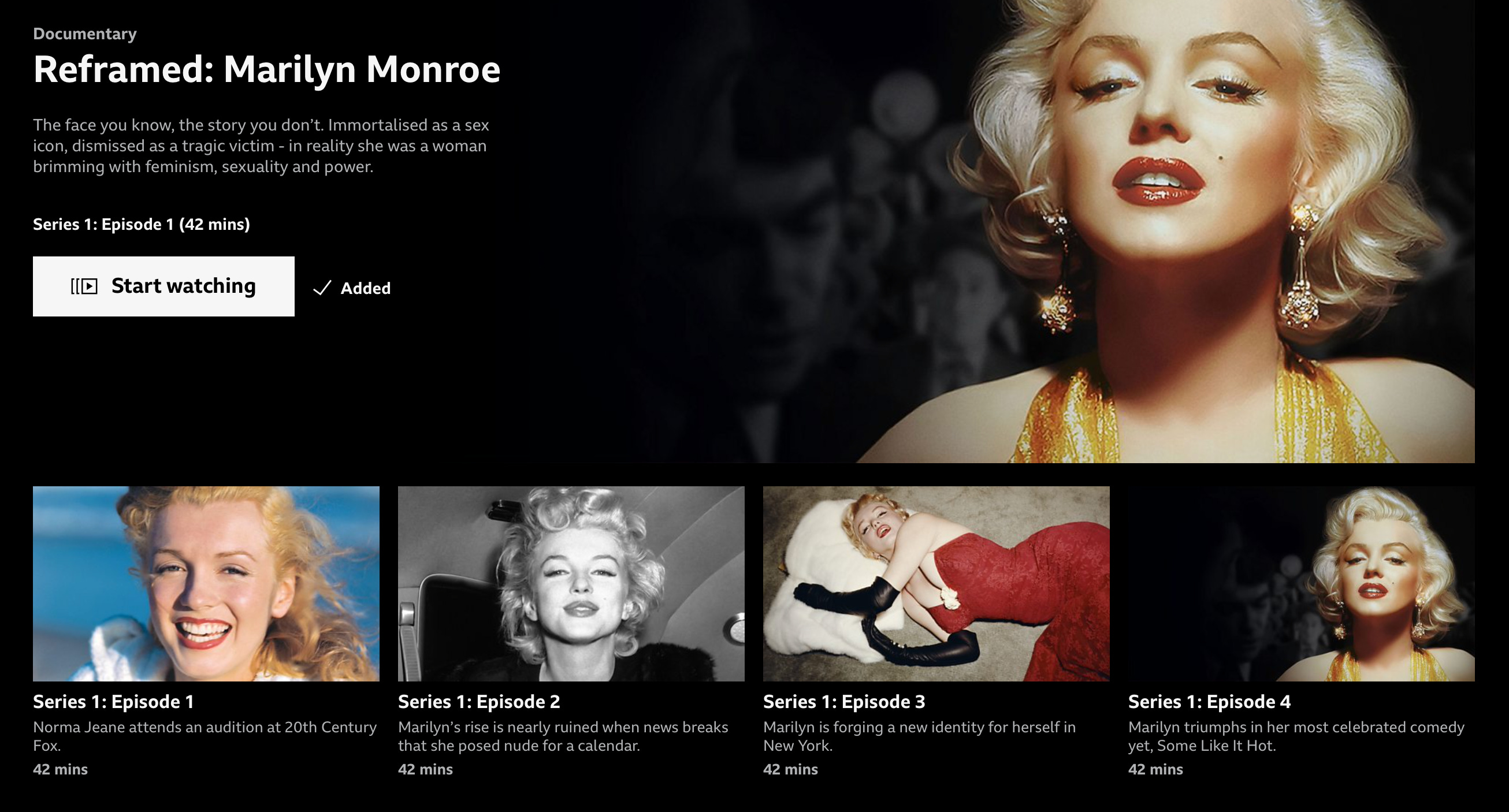 BBC Two - Reframed: Marilyn Monroe