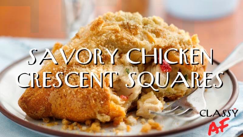 Savory Chicken Crescent Squares