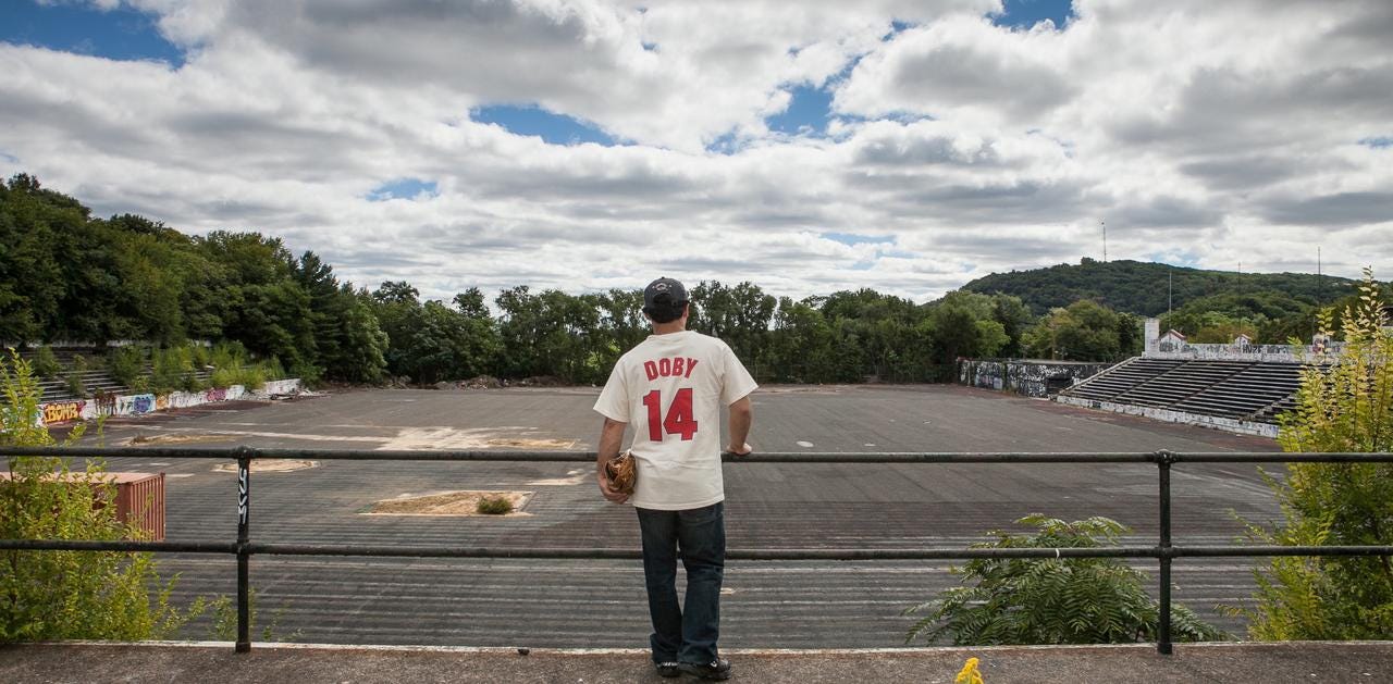 Hinchliffe Stadium in Paterson, New Jersey is being reconstructed