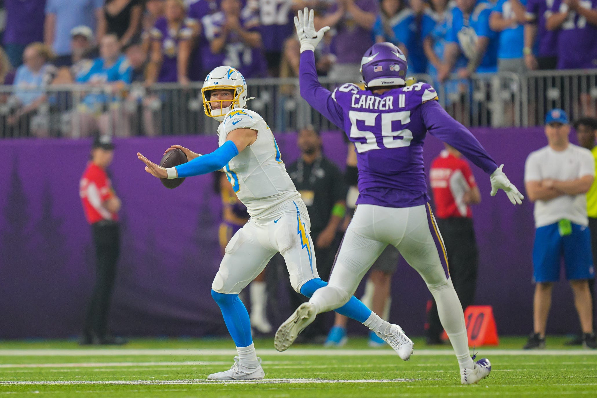Film Study: How the Chargers beat the blitz and Vikings offense struggled  in key moments