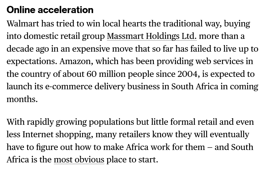 The Asian Retailer Outgunning  and Walmart in South Africa - Bloomberg