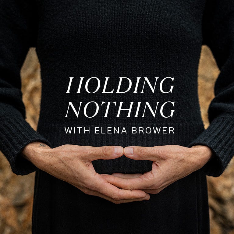 Holding Nothing with Elena Brower logo