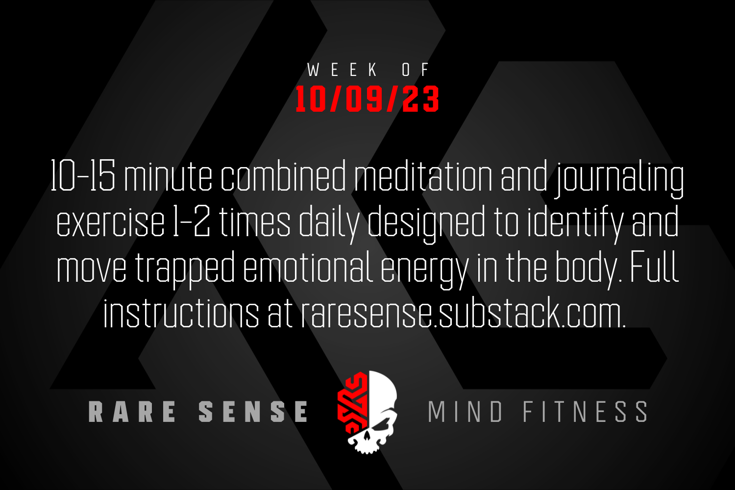 Mind Fitness - Week of 10/09/23 - by Chris Irwin