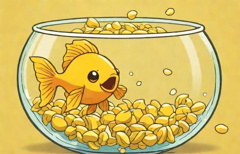 such as the goldfish in the fishbowl - Playground