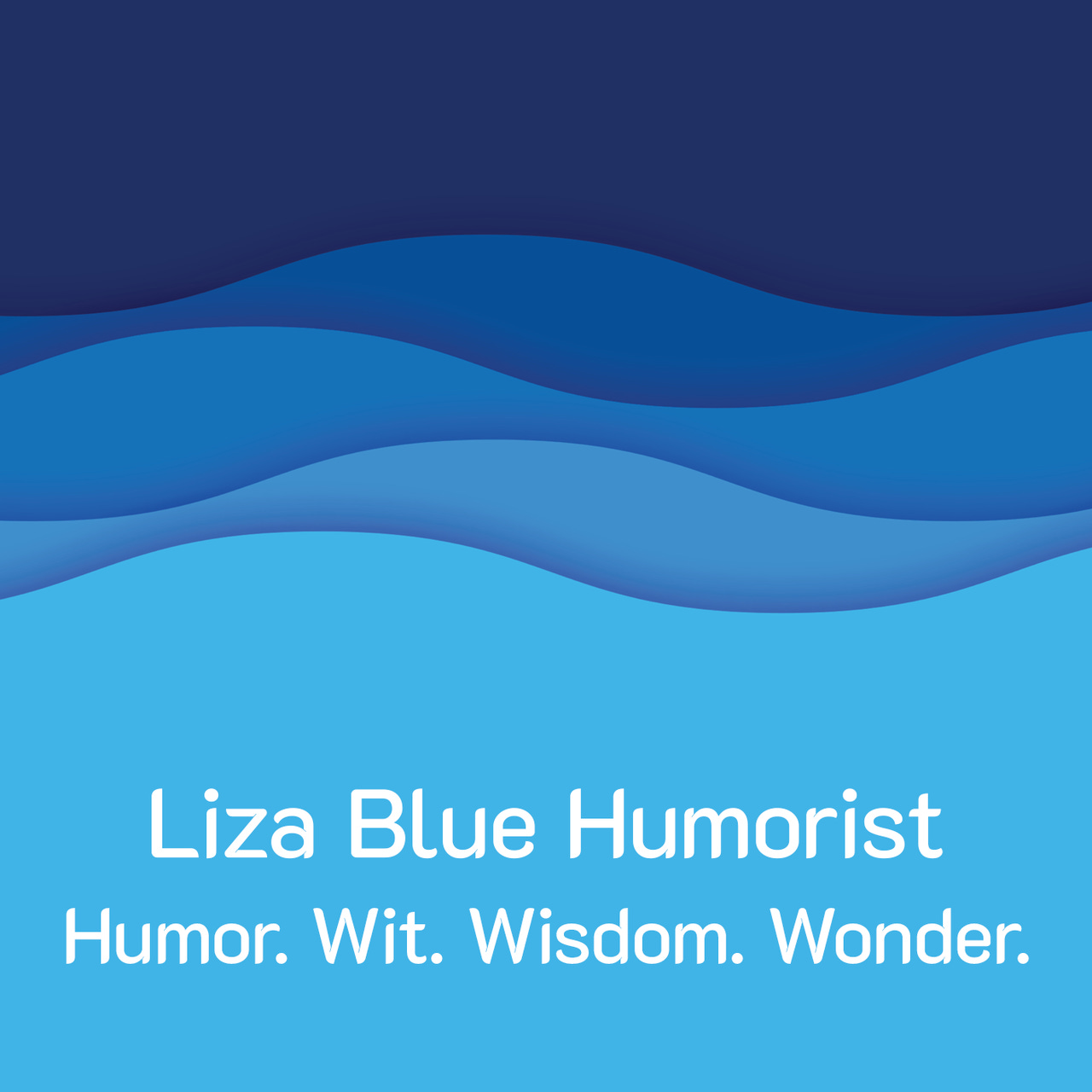 Liza Blue Humorist logo