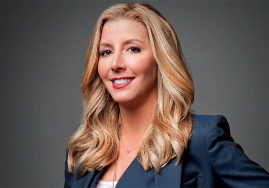 Self-made billionaire business woman, Sarah Blakely reveals the