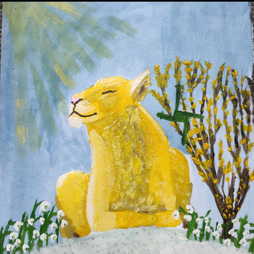 The Imbolc Lioness logo