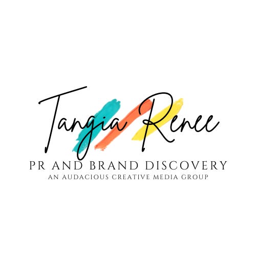Artwork for Audacious PR Newsletter by Tangia Renee