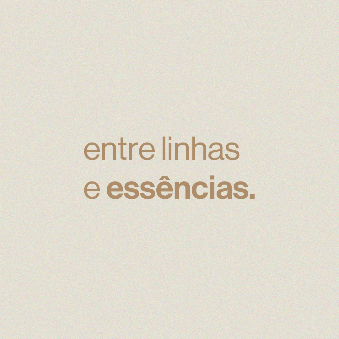 entre linhas e essências. logo