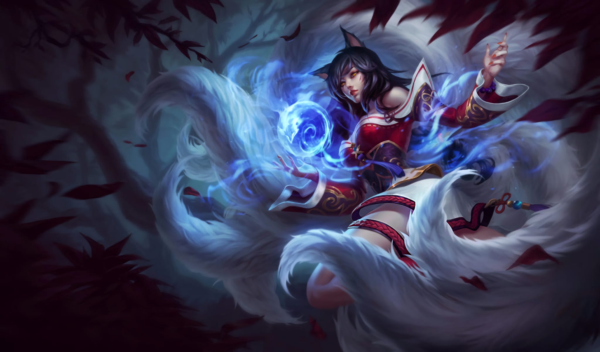 Ahri League Of Legends Live Wallpaper - WallpaperWaifu