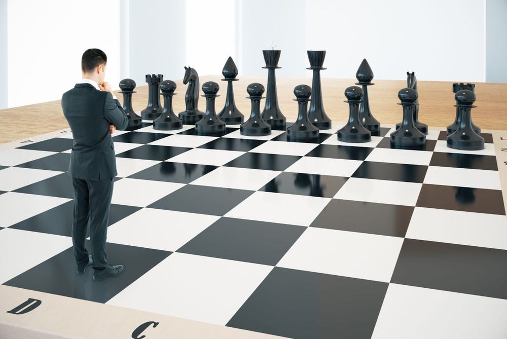 How to Move the Chess Pieces: The King and the Goal 