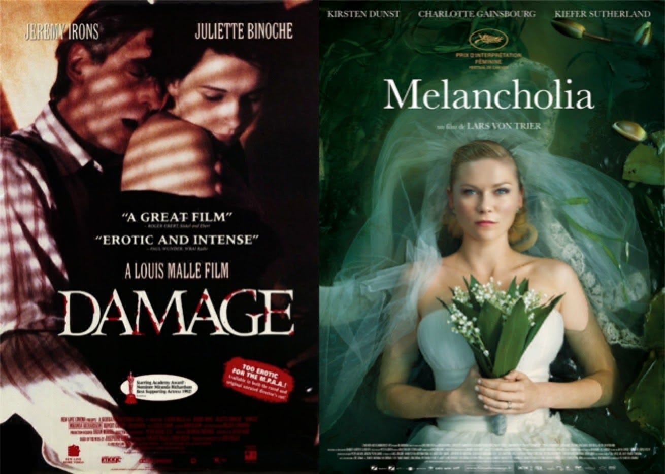Essay Day - Louis Malle's 'Damage,' Lars von Trier's 'Melancholia,' and  the Circularity of Transgressive Energy