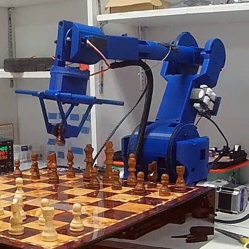 Chess Playing Robot Arm That Will Beat You!