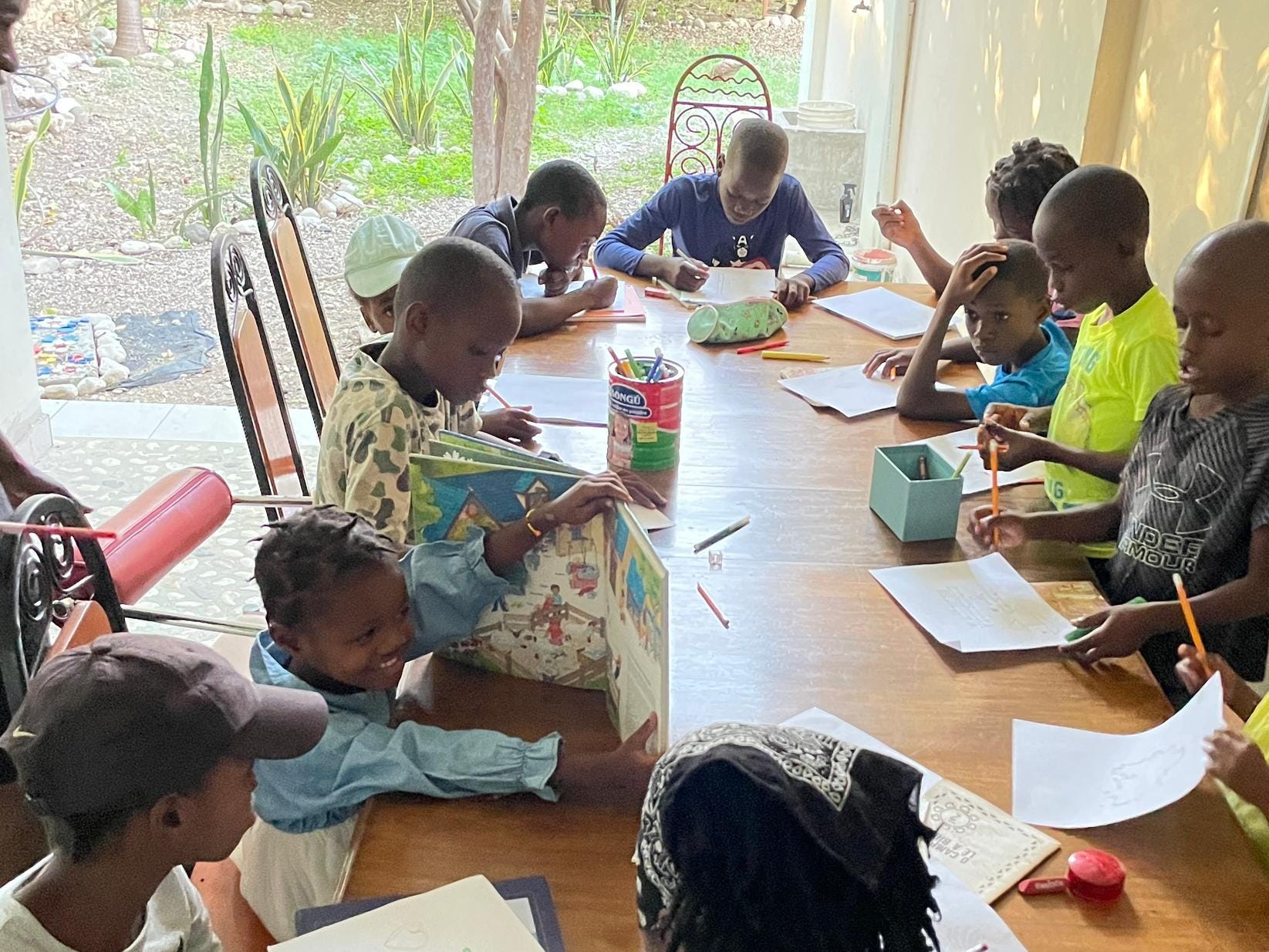 Un’immagine di serenità dalla la casa di accoglienza Foyer Papa Nou a Port-au-Prince, gestita in collaborazione con l’Associazione Papa Giovanni XXIII
