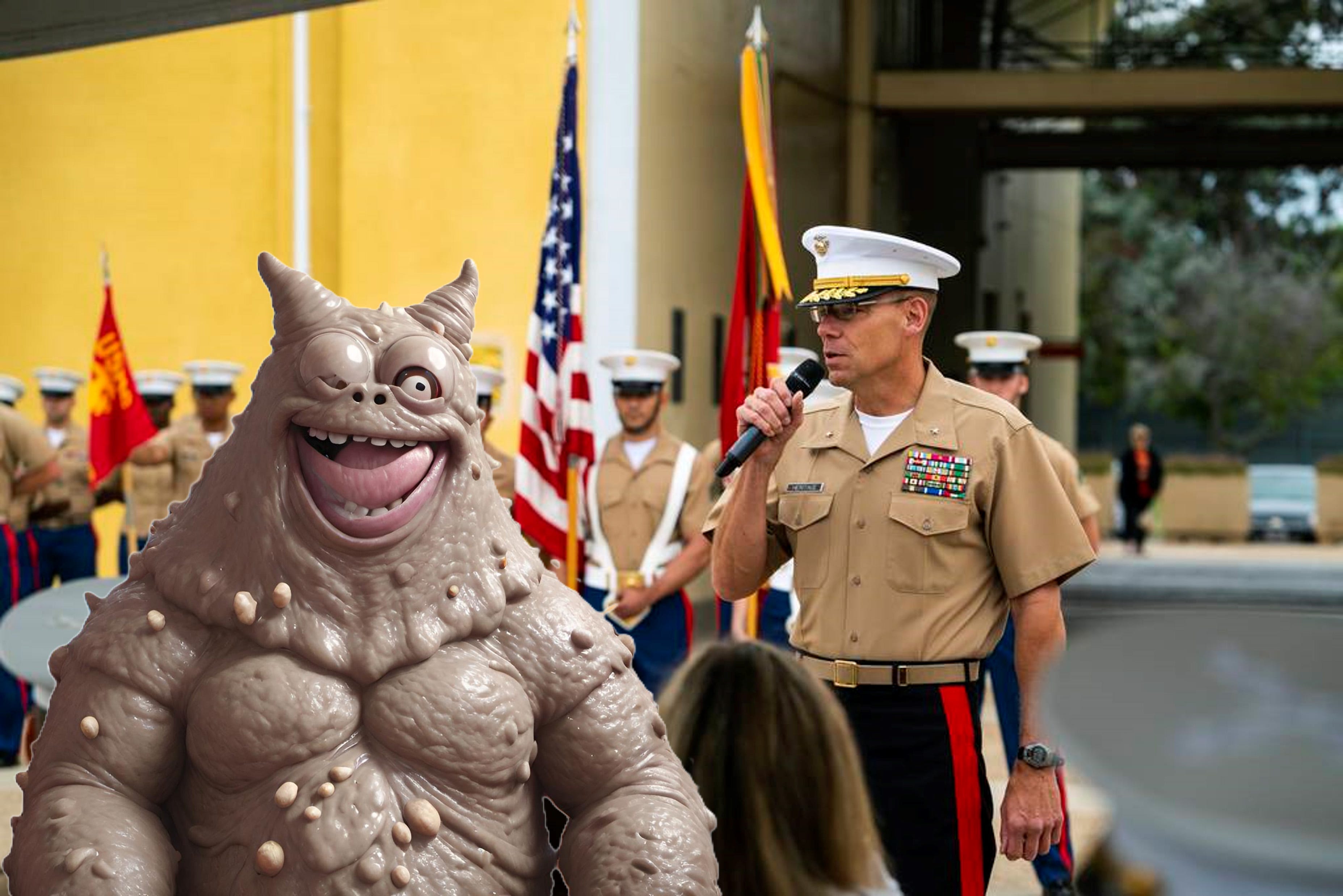 Marines who jerked off in porta-potty welcome newborn chemical monster on Father’s Day