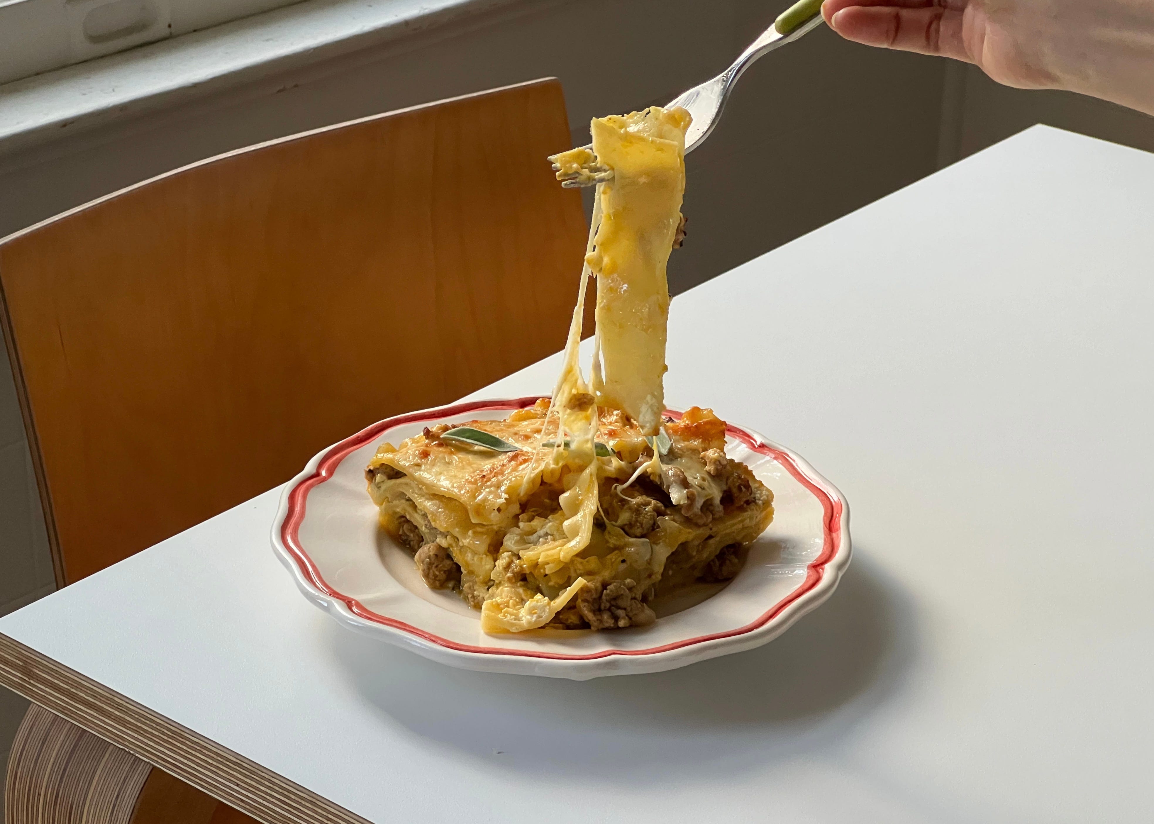 Pumpkin, Sausage & Sage Lasagna by Bella early girl