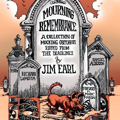 Artwork for Mourning Remembrance: A collection of mocking obituaries